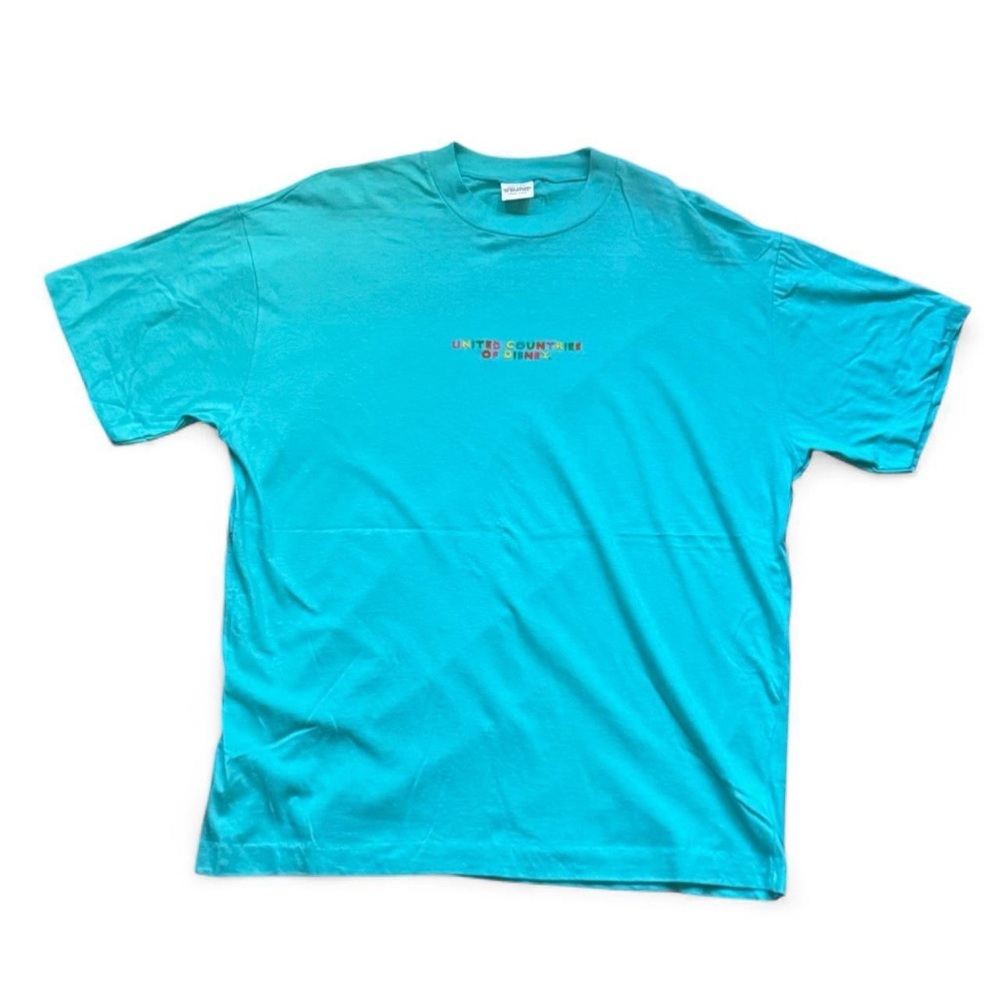 United Colors of Benetton Euro Disney RARE VTG 90s Embroidered T-Shirt — MEDIUM